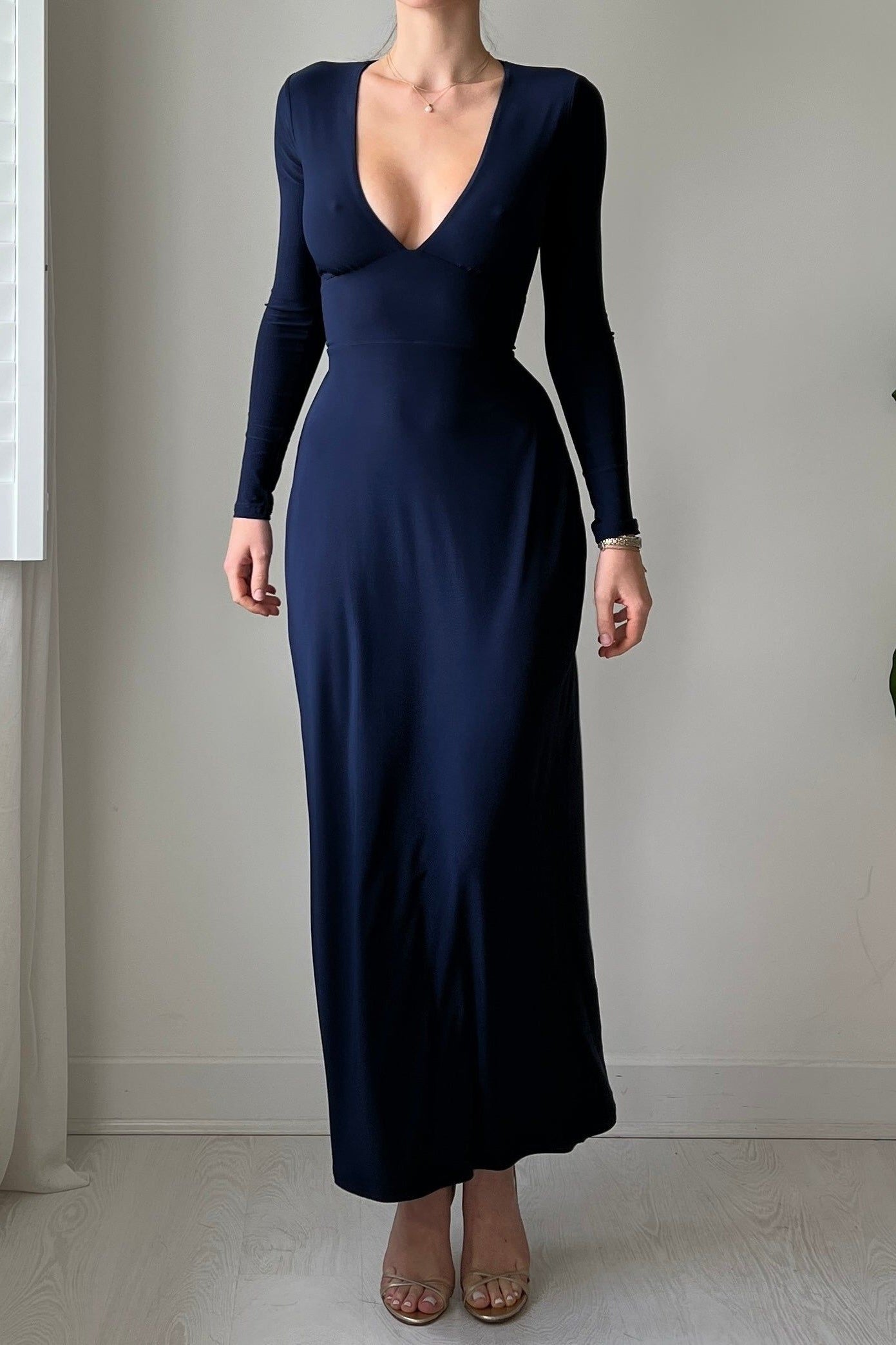 Taylor Maxi Dress Navy Blue M