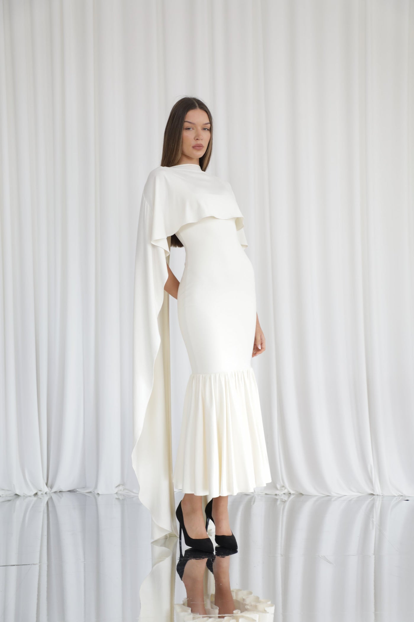 Long Drape Cape