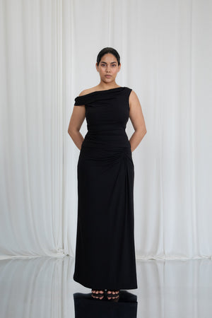 Mori Ruched Maxi Skirt