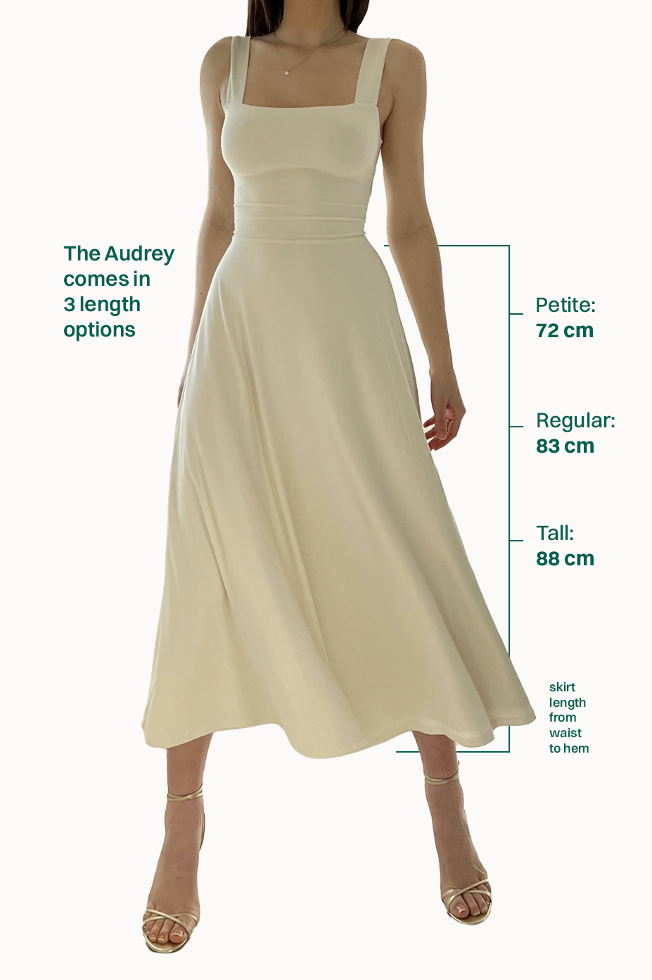 Audrey Midi Dress Organic Bamboo in Tall
