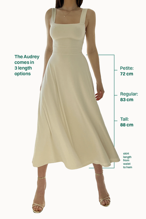 Audrey Midi Dress Organic Bamboo in Tall