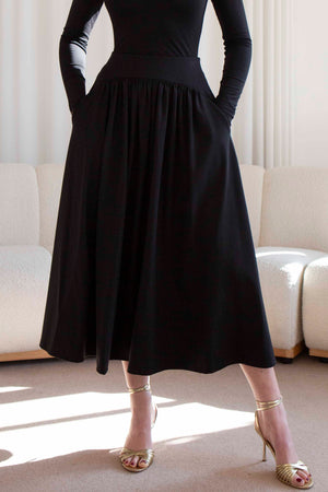 Belle Gathered Maxi Skirt