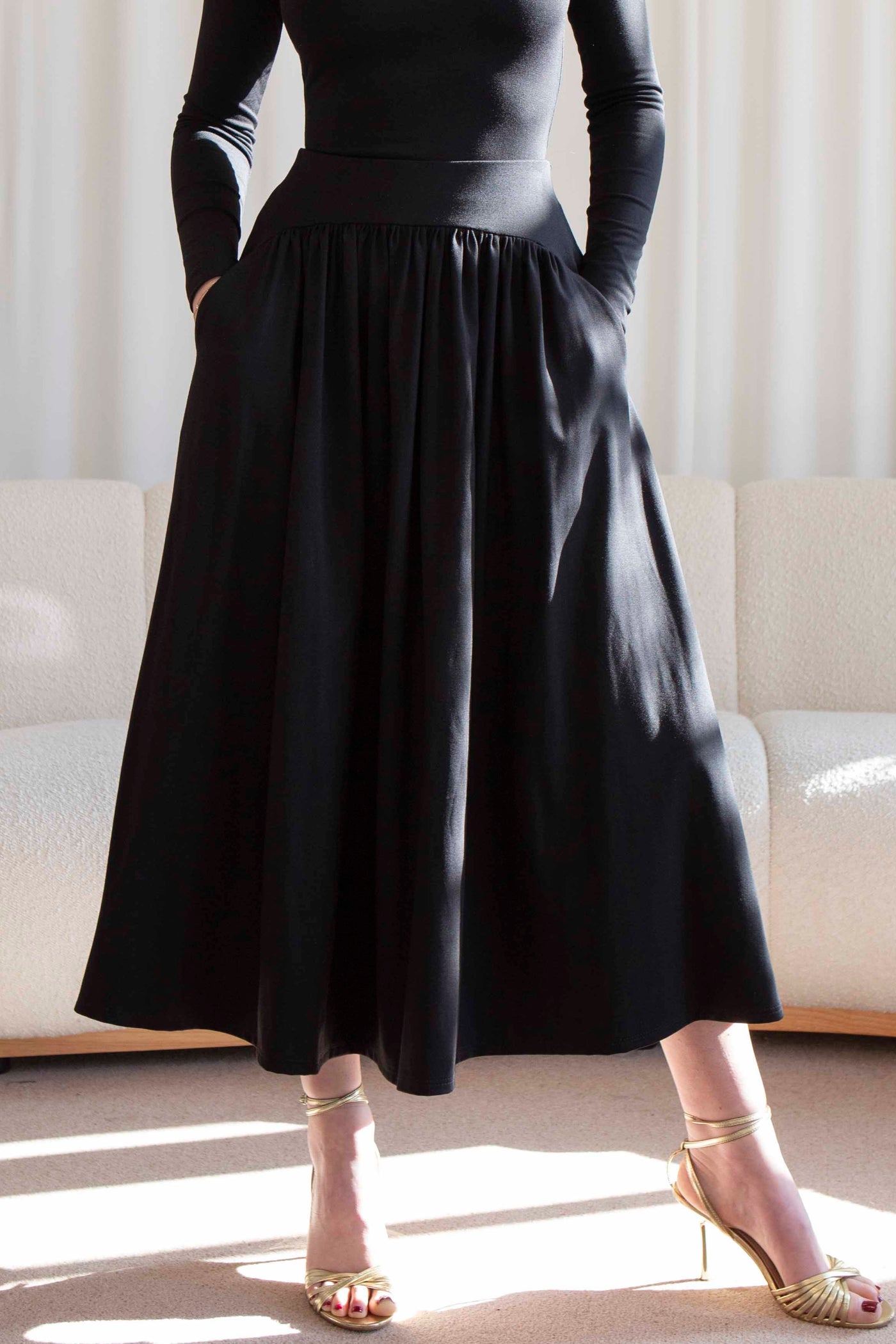 Belle Gathered Maxi Skirt