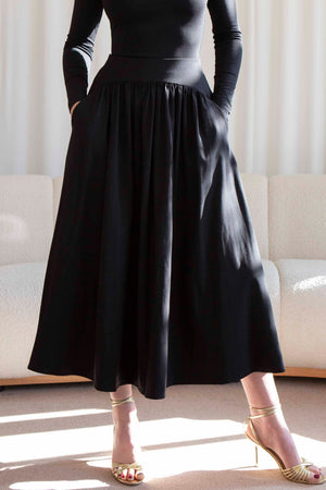 Belle Gathered Maxi Skirt