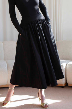 Belle Gathered Maxi Skirt