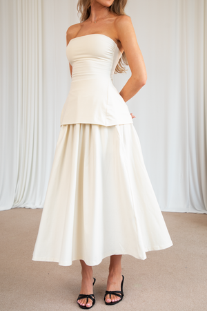Belle Gathered Maxi Skirt