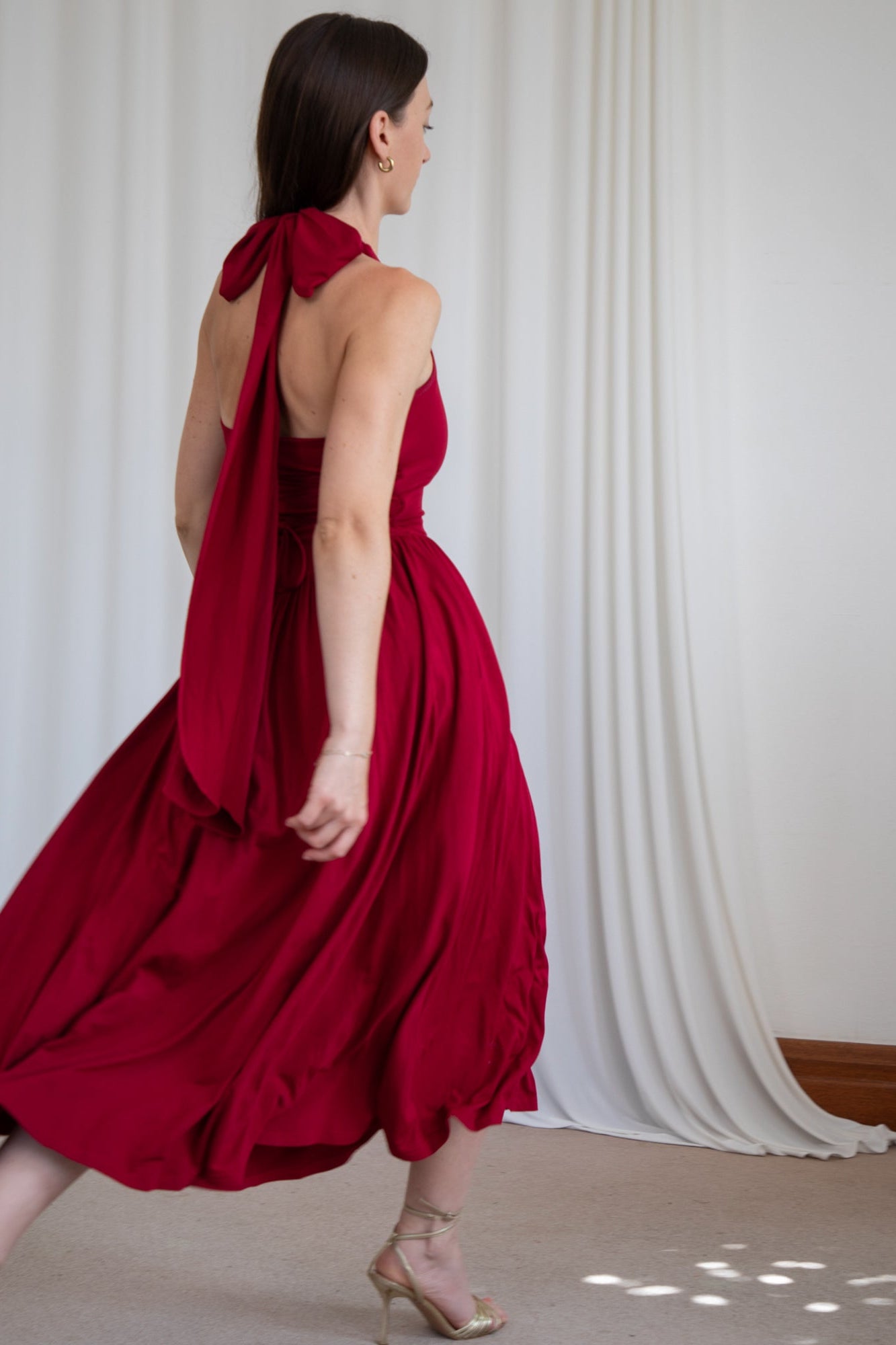 Cleo Halterneck Dress with Pockets