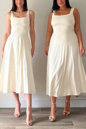 Audrey Midi Dress Organic Bamboo in Tall
