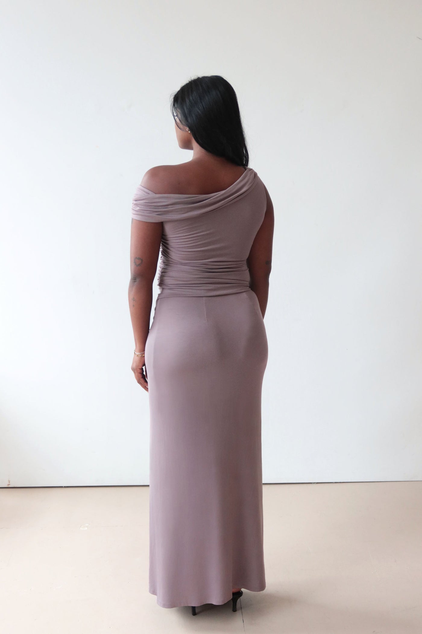 Mori Ruched Maxi Skirt