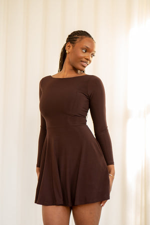 Rene Reversible Mini Dress in Recycled ITY