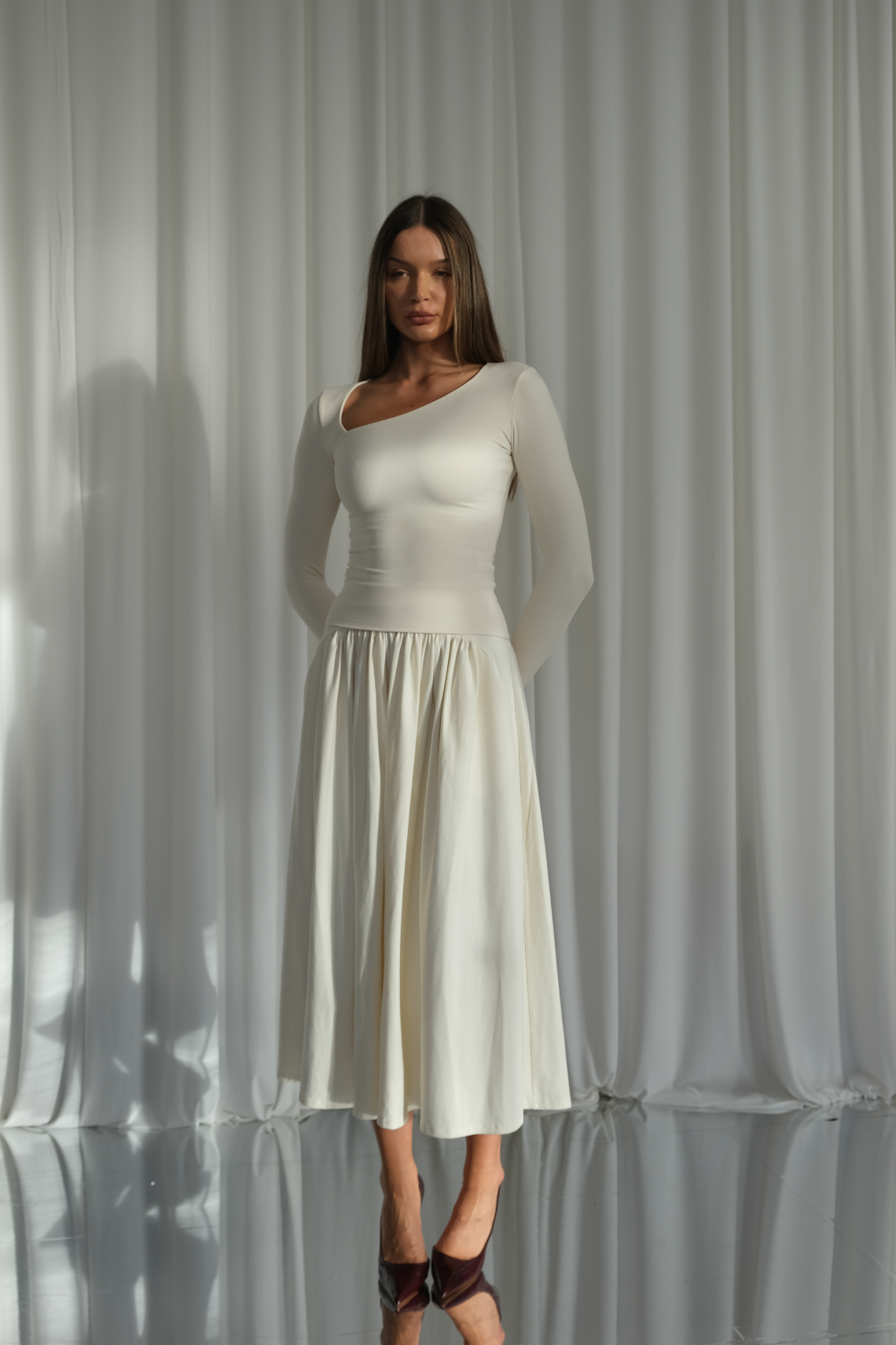 Belle Gathered Maxi Skirt