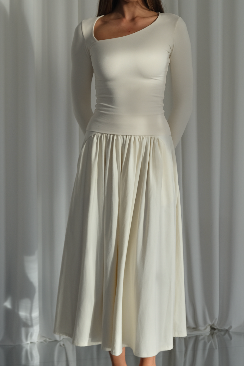 Belle Gathered Maxi Skirt