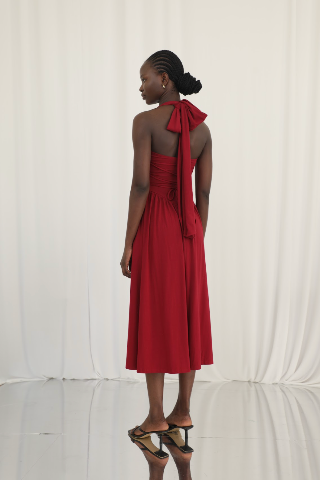 Cleo Halterneck Dress with Pockets