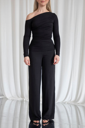 Selene Ruched One Shoulder Top