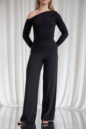 Selene Ruched One Shoulder Top