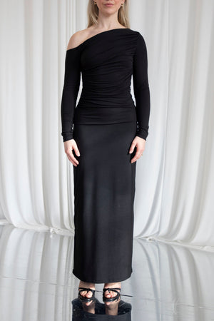 Selene Ruched One Shoulder Top
