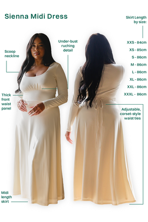 Sienna Midi Dress in Organic Bamboo