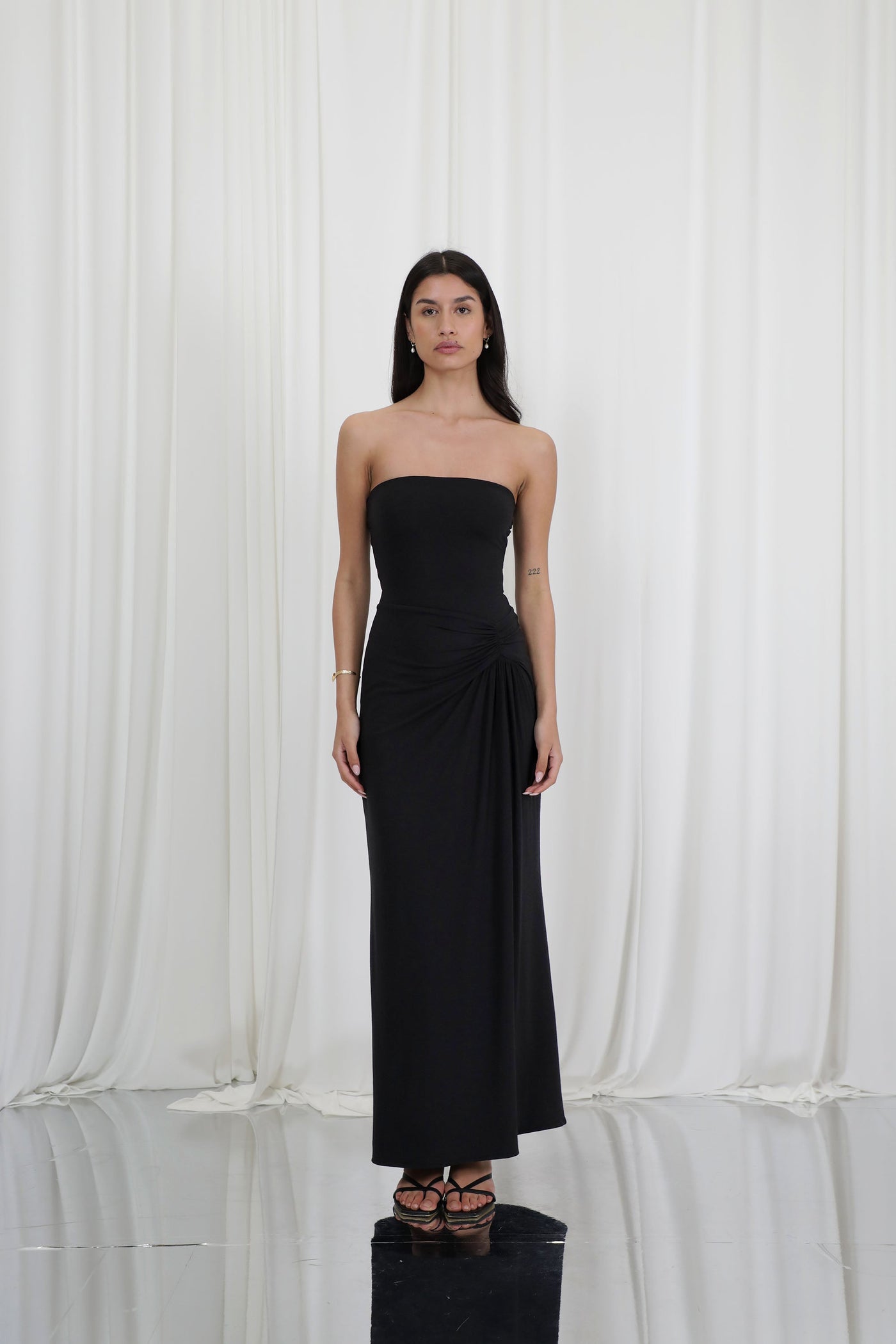 Star Strapless Maxi Dress