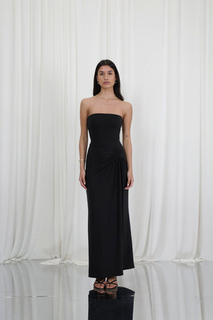 Star Strapless Maxi Dress