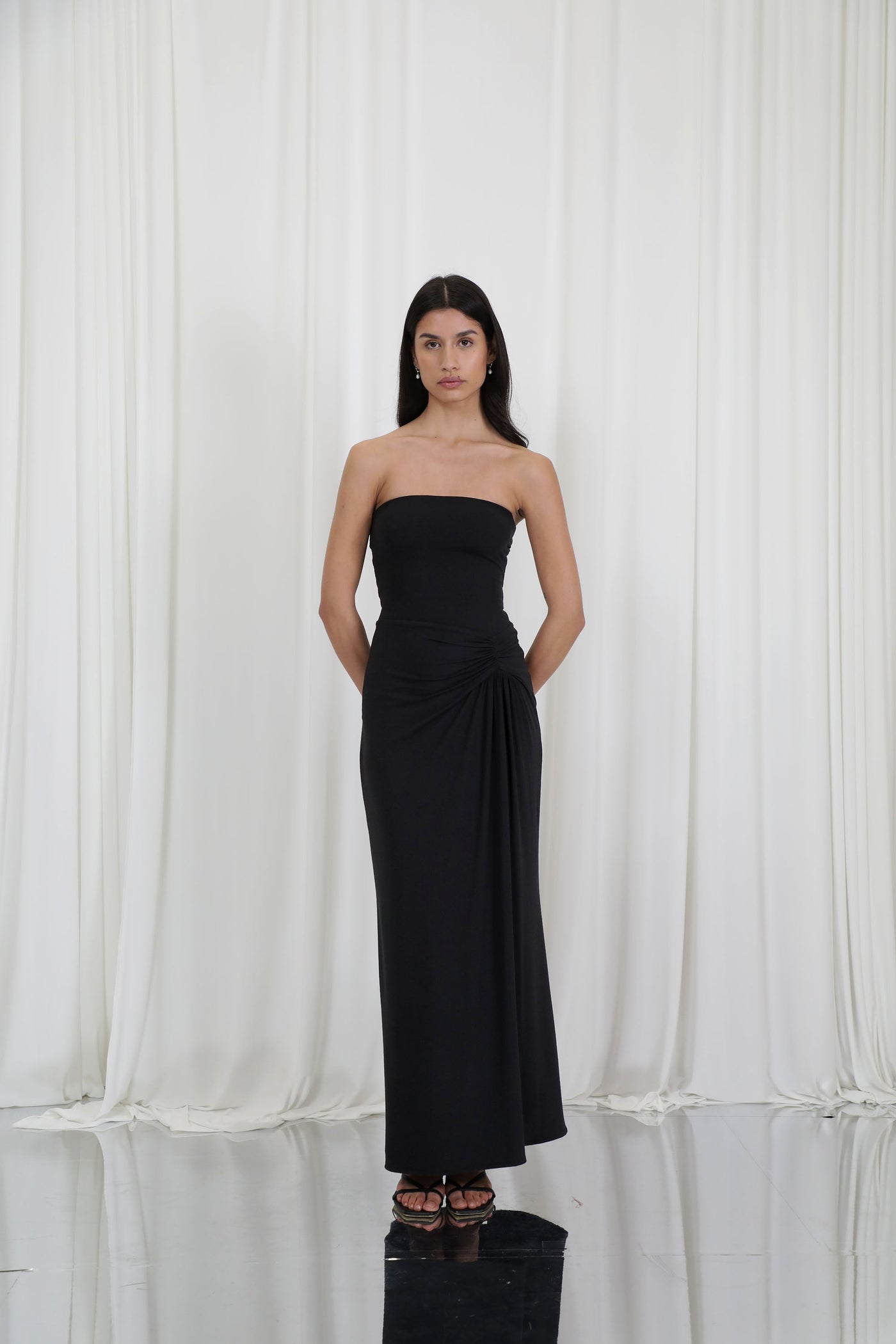 Star Strapless Maxi Dress