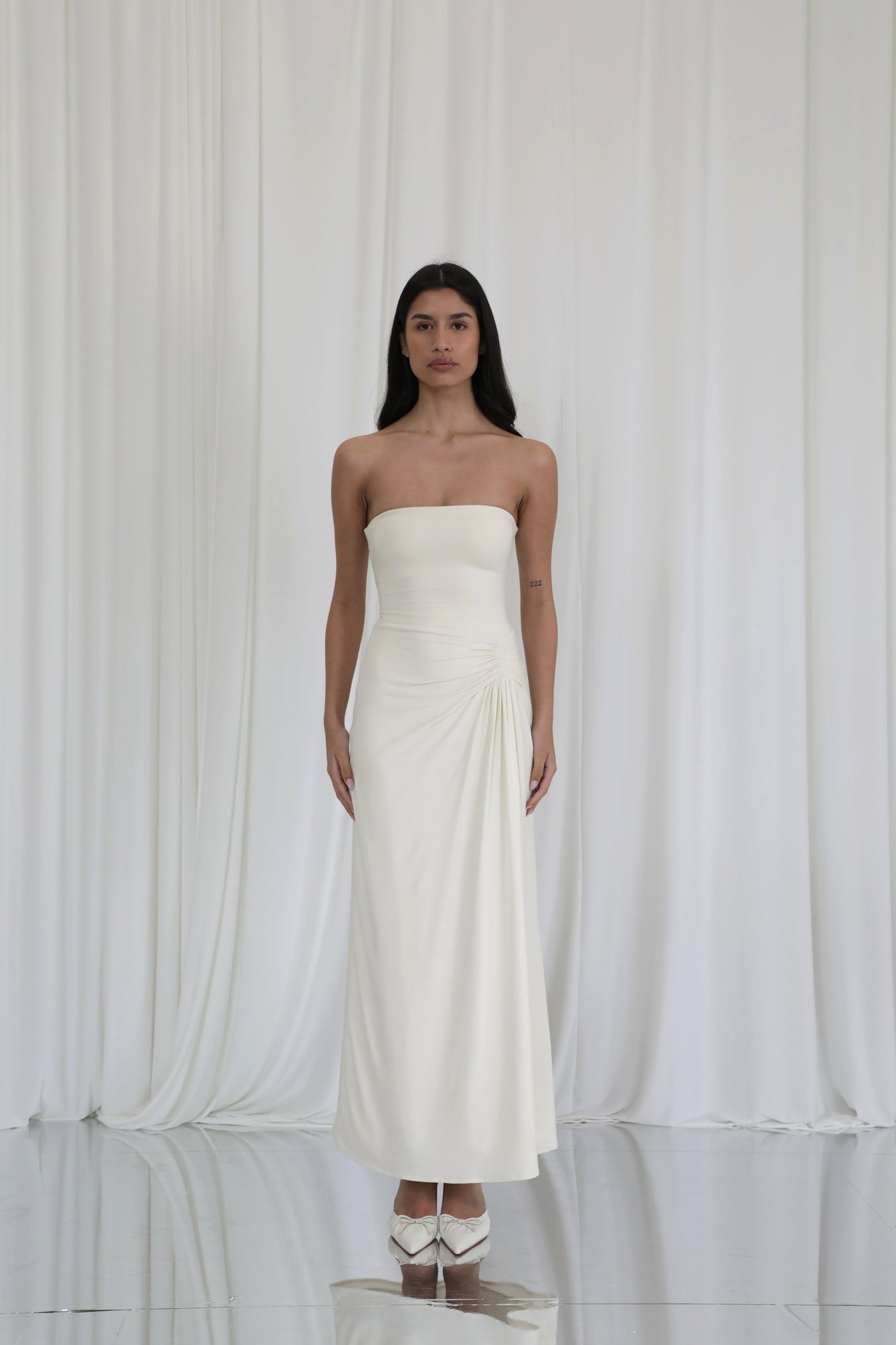 Star Strapless Maxi Dress