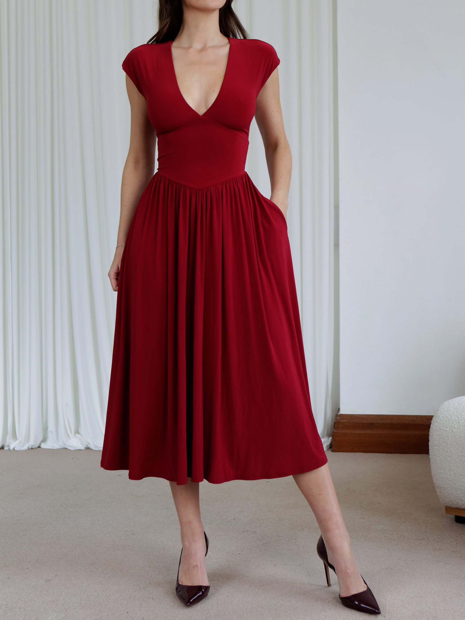 colour:Merlot Red