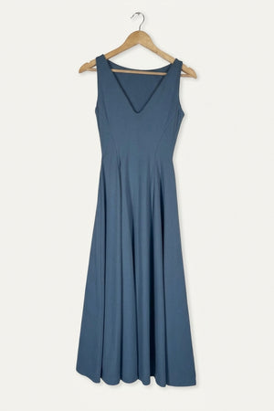 Valentina Reversible Neckline Midi Dress – Water Studio Sample