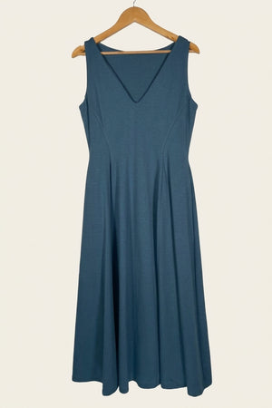 Valentina Reversible Neckline Midi Dress – Water Studio Sample