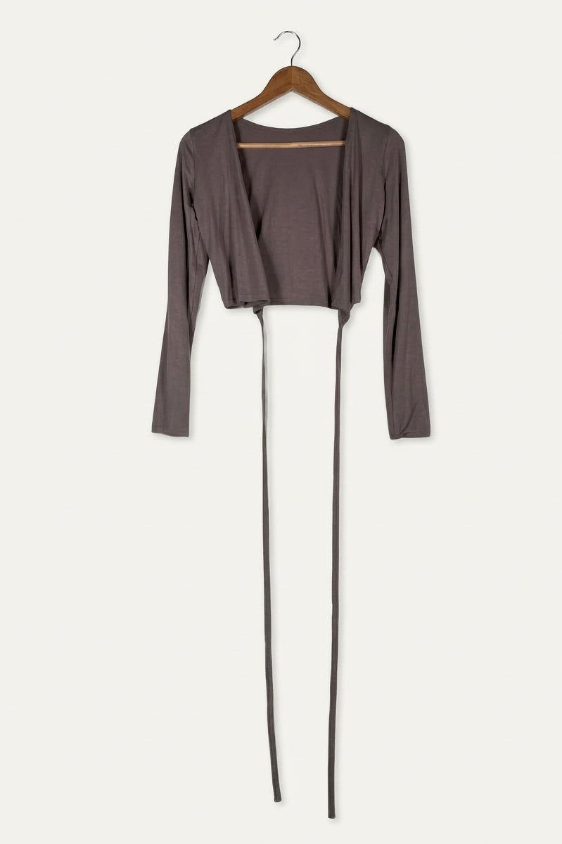 Ballet Reversible Wrap Top – Mink Studio Sample