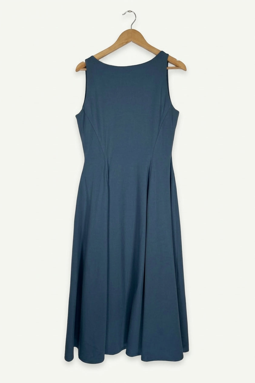 Valentina Reversible Neckline Midi Dress – Water Studio Sample