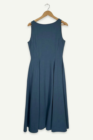 Valentina Reversible Neckline Midi Dress – Water Studio Sample