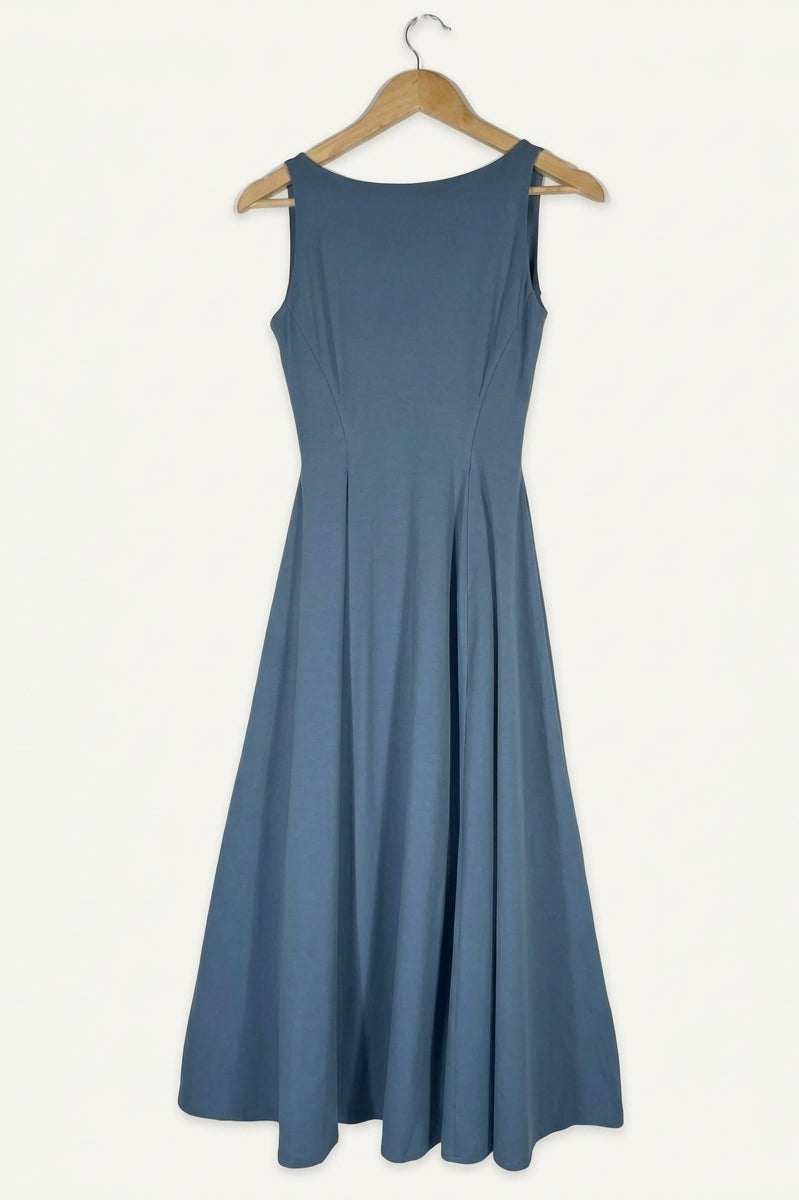 Valentina Reversible Neckline Midi Dress – Water Studio Sample