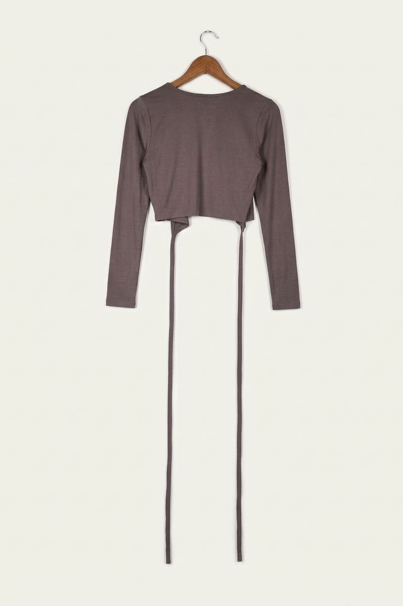 Ballet Reversible Wrap Top – Mink Studio Sample