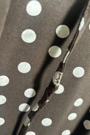 Astoria Maxi Dress (Scarf Not Included) – Brown Polka Dot Studio Sample